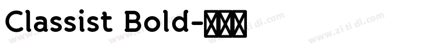 Classist Bold字体转换